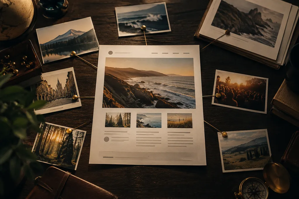 A website print surrounded by external editorial and community references.